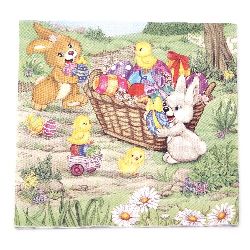 Stoc epuizat. Primeste notificare pe email cand produsul revine in stoc Șervețel 33x33 cm cu trei straturi -1 buc