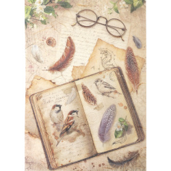 Хартия за декупаж оризова ръчна STAMPERIA  All Around book A4