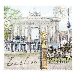 Салфетка HOME FASHION 33x33 см трипластова Berlin -1 брой