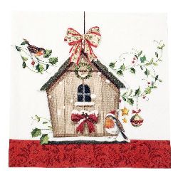 Not Available Online. You can also buy at EM ART stores and at 0884400631 Napkin HOME FASHION for decoupage33x33 cm three-layer Winter Bird House -1 piece