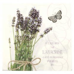 Decoupage napkin Ambiente 33x33 cm three-layer Bunch Of Lavender -1 piece
