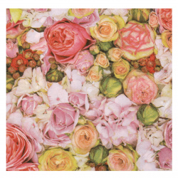 Decoupage napkin Ambiente 33x33 cm three-layer Bed of Roses -1 piece