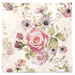 Decoupage napkin Ambiente 33x33 cm three-layer Madeline -1 piece