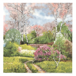 Decoupage napkin Ambiente 33x33 cm three-layer In the park -1 piece