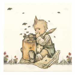 Decoupage napkin Ambiente 33x33 cm three-layer Honey Lover -1 piece