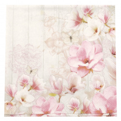Decoupage napkin Ambiente 25x25 cm three-layer Magnolia garden -1 piece