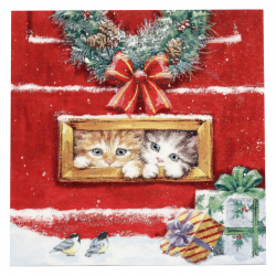 3-Ply Christmas Paper Napkin for Decoupage TI-FLAIR / Letterbox Talk / 33x33 cm - 1 piece