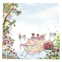 Art Napkin TI-FLAIR for Decoupage with 3 Layers / Afternoon Tea / 33x33 cm  - 1 piece