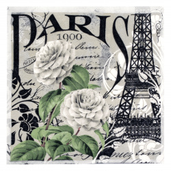Χαρτοπετσέτα Ti-flair 33x33 cm Paris 1900 -1 τεμάχιο