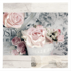 Салфетка ti-flair 33x33 см трипластова Belle Fleurs de Paris Vintage rose -1 брой