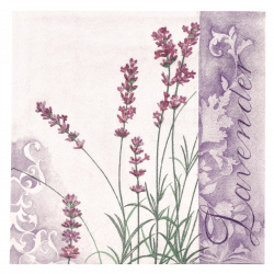 Decoupage Napkin TI-FLAIR with 3 Layers / Scent of Lavender / 33x33 cm - 1 piece