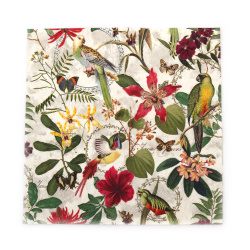 Napkin for decoupage Ambiente 33x33 cm three-layer Tropical Jungle - 1 piece