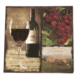 Napkin for decoupage Ti-flair 33x33 cm three-ply Tinto - 1 piece