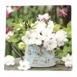 Салфетка ti-flair 33x33 см трипластова  White Crabapples in Vintage Vase  -1 брой