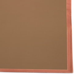celofan mat pentru ambalare si decor cu bordura 58x58 cm culoare maro - 20 coli