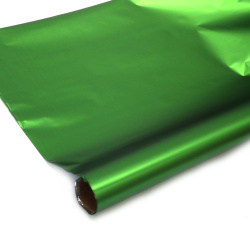 Matte aluminum foil, 70x200 cm, green color