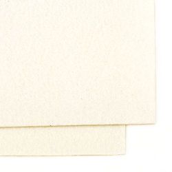 Fabric Felt Sheet, DIY Crafts Sewing Decoration 2mm A4 20x30 cm color white dirty -1 pc