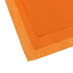 Φύλλο τσόχας 0,5 mm τύπου panama A4 20 x 30 cm για εφαρμογές, διακοσμήσεις και κεντήματα - πορτοκαλί