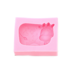Silicone mold /shape/ 85x68x34 mm cow