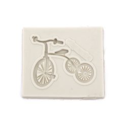 Silicone mold /mould/ 60x53x4 mm tricycle