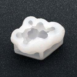 Cloud Shaped Silicone Mold, 77x50x37 mm