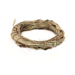 Natural Wooden Wreath, Decorations, Home Decor, Art, Craft, Hobby 120 mm