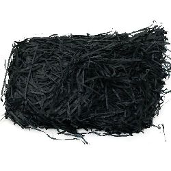 Хартиена трева цвят черен - 50 грама