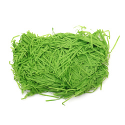 Хартиена трева цвят зелен - 50 грама