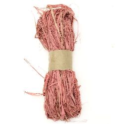 Natural Raffia Bundle, DIY Decorations, Craft, Scrapbooking, Wrapping pink -30 grams
