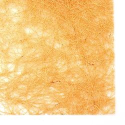 Pressed artificial coconut grass for hobby craft projects, A4 color orange