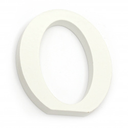 Letter wood "O" 110x97x12 mm - white,Decoupage Scrapbooking Gifts Decoration