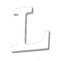 Letter wood "L" 110x79x12 mm - white,Decoupage Scrapbooking Gifts Decoration