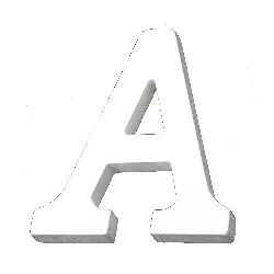 Letter wood "A" 110x100x12 mm - white,Scrapbooking Gifts Decoration