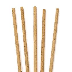 Natural color wooden sticks for decoration 300x8 mm - 5 pieces