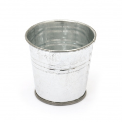 Metal pot for decoration 55x40x50 mm