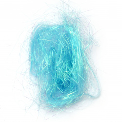 Ангелска коса синя светла дъга ~10 грама