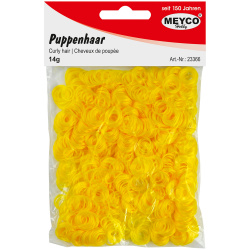 Κίτρινα μαλλιά κούκλας Meyco -14 γραμμάρια