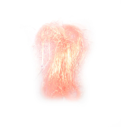 Angel hair in pale pink with a rainbow effect, approximately 10 grams.