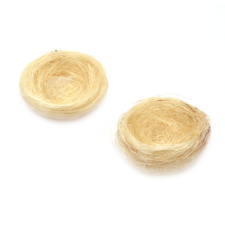 Bird's Nest made of coconut grass for Easter decoration, 60 mm - 4 pieces