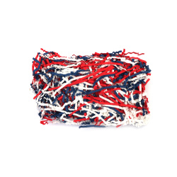 Curly Paper Grass in Three Colors: White, Red and Blue - 20 grams