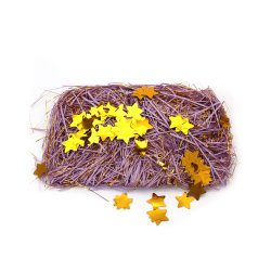 Paper Grass with Lamé Threat and Sequins, Color: Purple - 20 grams