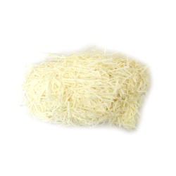 Blassgelbes Papiergras, 50 g – Schredderpapier Füllmaterial für Deko & Geschenkverpackungen