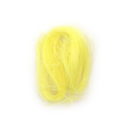 Ангелска коса усукана жълта светла дъга ~10 грама