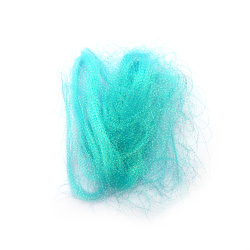 Angel hair twisted blue rainbow, approximately 10 grams