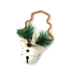 Christmas Decoration with a Bell,  110x160x59 mm