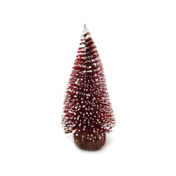 Decorative Christmas Tree with Stand, 140~160x55~65 mm, Red