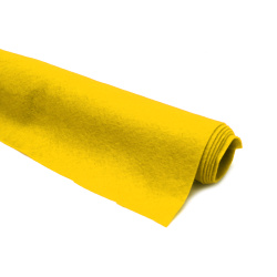 Soft Kraft Felt, 1.5 mm, 45 cm, 180-200 gsm, Yellow - 1 Meter