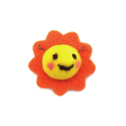 Felt Wool Sun Handmade, 49 mm