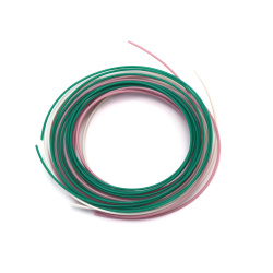 Ανταλλακτικά νήματα PLA για 3D στυλό 1,75 mm x 3 μέτρα 3 χρώματα - λευκό, ροζ, σκούρο πράσινο