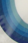 Ленти за квилинг (хартия 130 гр) 2 мм/ 35 см - 5 цвята синя гама -100 бр